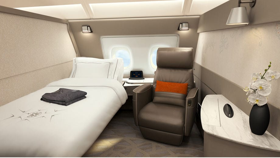 SIngapore Airlines A380 met suites aan boord Pure Luxe