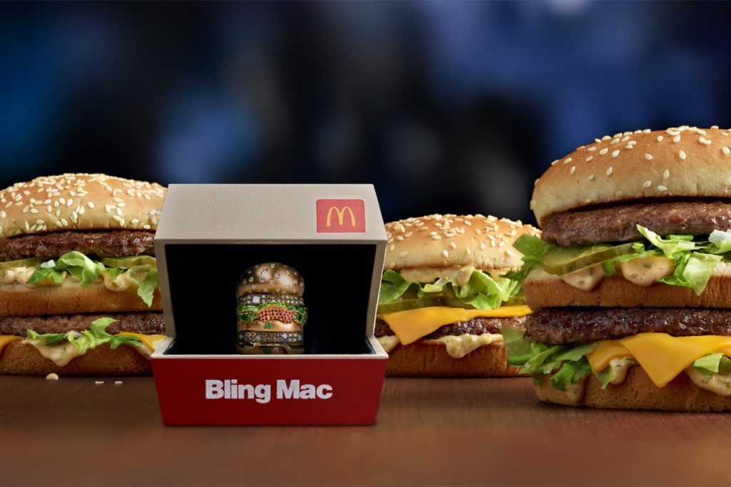 mcdonalds big mac valentijnsdag bling mac Pure Luxe