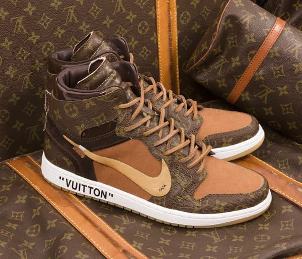 Van deze Louis Vuitton X Off-White X Nike Air Jordan 1&#39;s zullen slechts 10 exemplaren worden ...