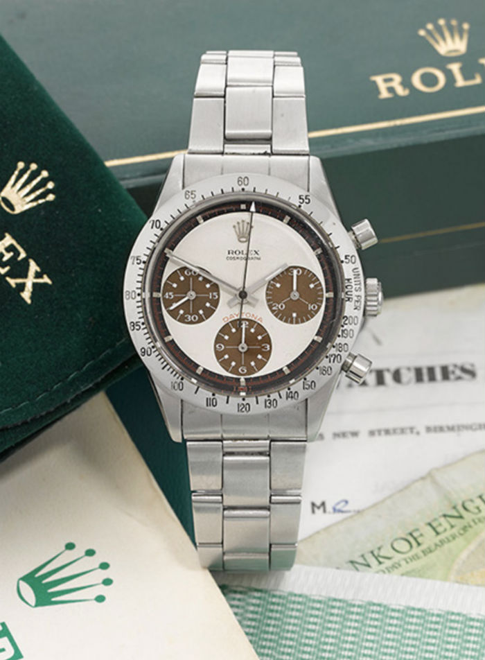 rolex daytona paul newman tropical dial sotheby's veiling Pure Luxe