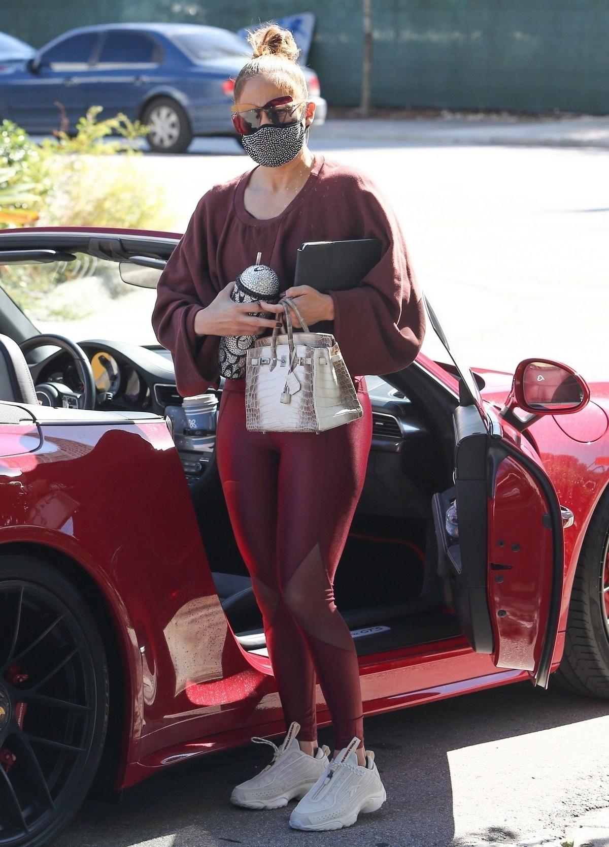 Gedetailleerd Voorverkoop Grace Jennifer Lopez gebruikt $100.000 Hermès-tas als sporttas - Pure Luxe