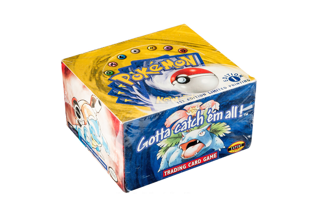 Pokémon First Edition BoosterBox levert recordprijs op Pure Luxe