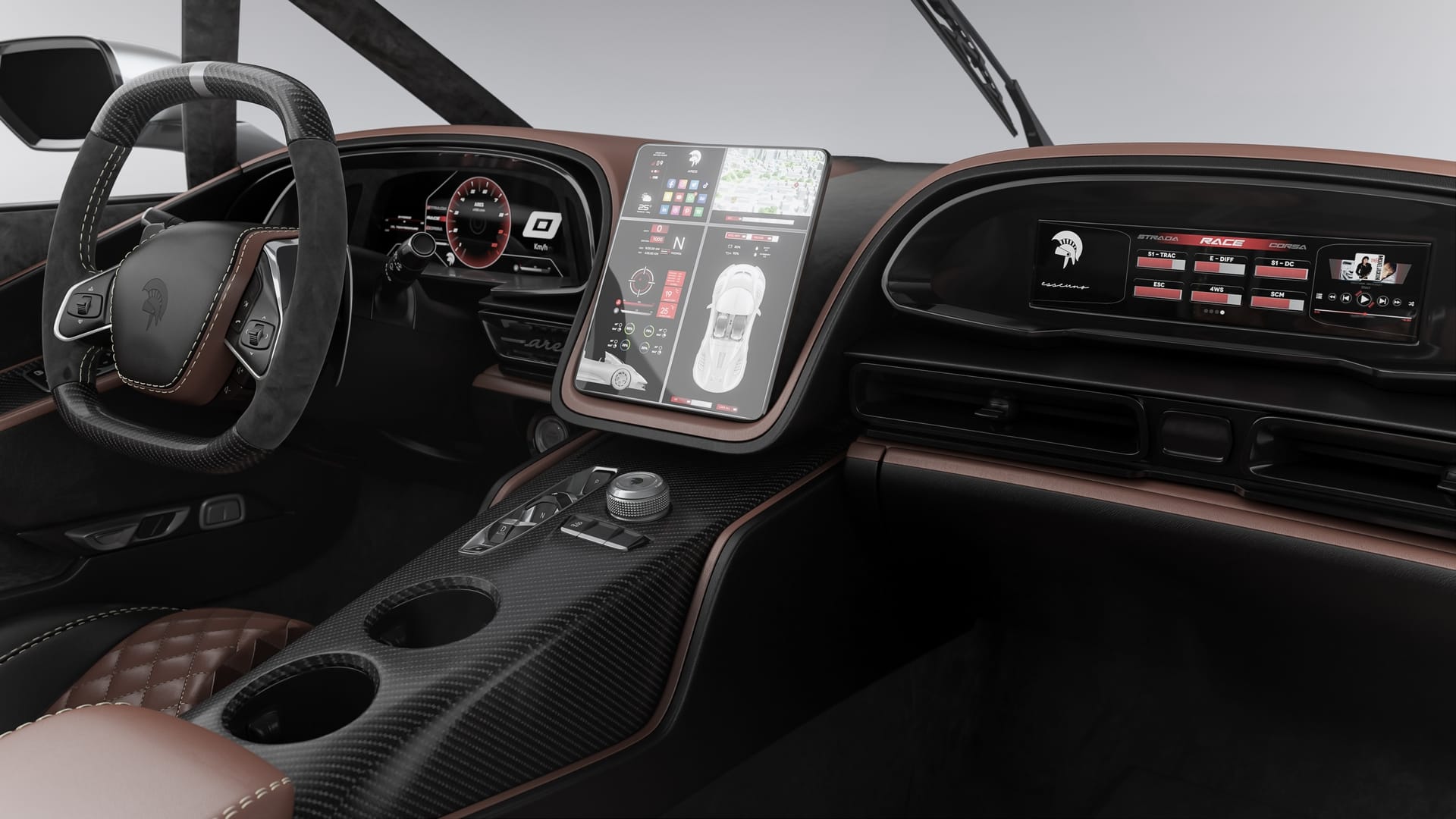Ares S1 Italiaanse Supercar met de Kracht van een Corvette C8